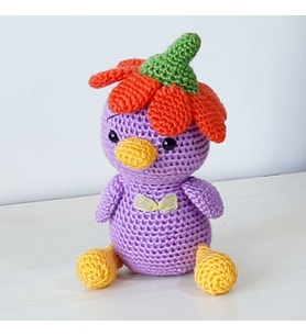 Amigurumi Örgü  Oyuncak Civciv Mor (Karışık)