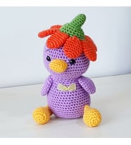 Amigurumi Örgü  Oyuncak Civciv Mor (Karışık)