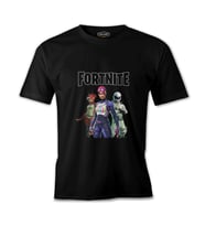 Fortnite - Maps Siyah Erkek Tshirt