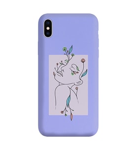 Lila Lansman Telefon Kılıfı Iphone XS