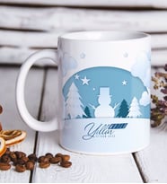 BK Gift Kişiye Özel İsimli Yılbaşı Mutlu Yıllar Beyaz Kupa Bardak-22