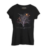 Ağaç Perisi Siyah Kadın Tshirt