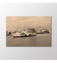 Arty Tablo Galata Kulesi ve Vapur Tablo (Karışık)