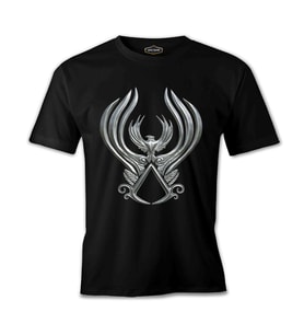 Assassin's Creed - Wings Siyah Erkek Tshirt