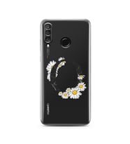 Papatya Harf Tasarım Süper Şeffaf Silikon Telefon Kılıfı Huawei P30 Lite  O-Harf