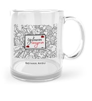 BK Gift Kişiye Özel Öğretmenimi Seviyorum Cam Kupa Bardak