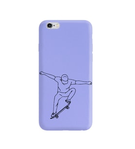 Iphone 6s Çizgi Tasarımlı Mor Lansman Telefon Kılıfı
