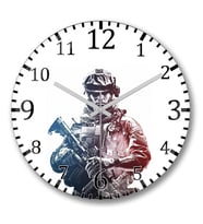 Bf4 Duvar Saati Bombeli Gercek Cam
