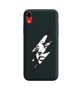 Iphone XR Flash Tasarımlı Siyah Lansman Telefon Kılıfı