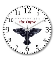 Brandon Lee The Crow Duvar Saati Bombeli Gercek Cam