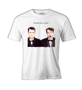 Pet Shop Boys - Actually Beyaz Erkek Tshirt