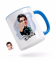 BK Gift Kişiye Özel Matrix Neo Karikatürlü Mavi Kupa Bardak-1