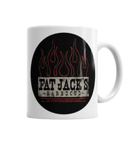 Fat Jacks Logo Kupa Bardak Porselen