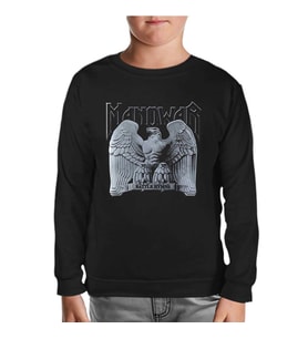 Manowar - Logo Siyah Çocuk Sweatshirt