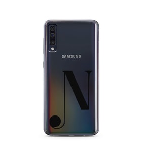 Samsung A50 Harf Tasarımlı Telefon Kılıfı N-Harfi 