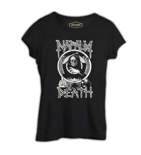 Napalm Death - Life? Siyah Kadın Tshirt