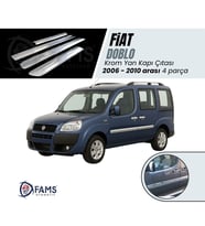 Fiat Doblo Krom Yan Kapı Çıtası 4 Kapı 2006-2010 arası Paslanmaz Çelik GENİŞ