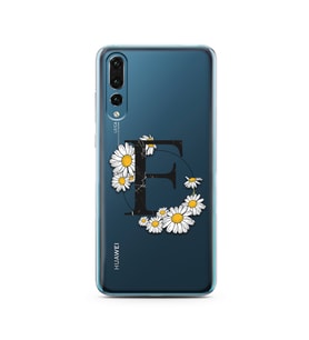 Papatya Harf Tasarım Süper Şeffaf Silikon Telefon Kılıfı Huawei P20 Pro   E-Harf