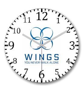 Bts Wings Duvar Saati Bombeli Gercek Cam