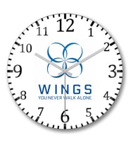 Bts Wings Duvar Saati Bombeli Gercek Cam