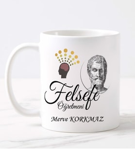 Felsefe Öğretmeni  Kupa (Beyaz)