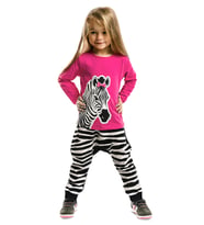 Zebra Fashion Kız Çocuk T-shirt Pantolon Takım