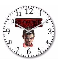 Stranger  Things  Stranger Sempai  Duvar Saati Bombeli Gercek Cam