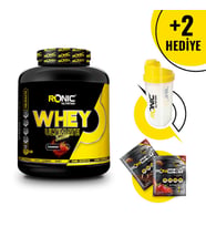 Ronic Nutrition Ultimate Whey Protein Tozu 2270 G - 2 Aromalı - 2 Hediye + Shaker ve 2 Adet Tek Kullanımlık Whey Protein Hediye