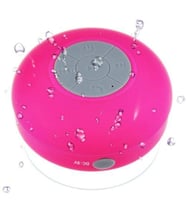Su Geçirmez Mini Bluetooth Duş Hoparlörü (Pembe)