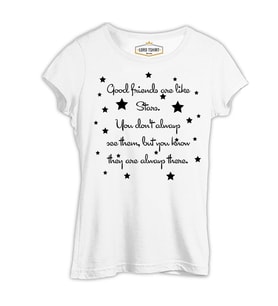 Good Friends Beyaz Kadın Tshirt
