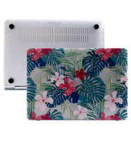 MacBook Pro Kılıf HardCase A1706 1708 1989 2159 2251 2289 A2338 Kılıf Flower01NL (Mürdüm)