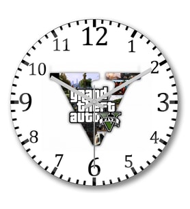 Gtav Duvar Saati Bombeli Gercek Cam