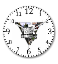 Gtav Duvar Saati Bombeli Gercek Cam