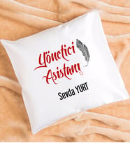 Yönetici Asistanı Tasarımlı Kişiye Özel Hediye Yönetici Asistanı Yastık