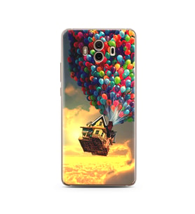 Yukarı Bak Balon Tasarımlı Süper Şeffaf Silikon Telefon Kılıfı Huawei Mate 10 Pr