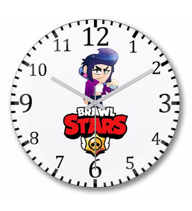 Brawl Stars Bıbı Duvar Saati Bombeli Gercek Cam