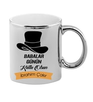 BK Gift Kişiye Özel Babalar Günü Temalı Krom Kupa Bardak 24406