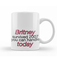 Britney   Survived 2007 Kupa Bardak Porselen