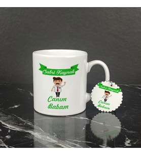 Canım Babam Kupa Bardak ve Anahtarlık Set 001