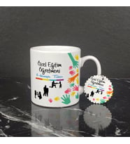 Özel Eğitim Öğretmeni Kupa Bardak ve Anahtarlık Set 001