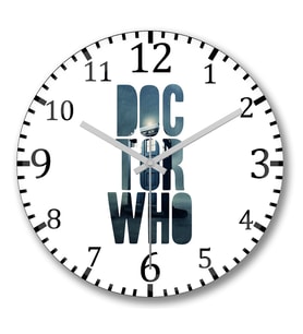 Doctor Who2 Duvar Saati Bombeli Gercek Cam