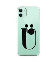 Iphone 11 Harf Tasarımlı Telefon Kılıfı Ü-Harfi 