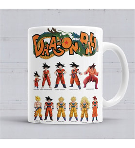 Goku Dragon Ball Kupa Bardak Porselen
