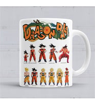 Goku Dragon Ball Kupa Bardak Porselen