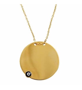 Plaka Kolye 2,96 Gram 14 Ayar Altın (Sarı)