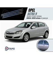 Opel Astra H Krom Cam Çıtası 4 prç. 2004-2010 Arası P. Çelik (HB)