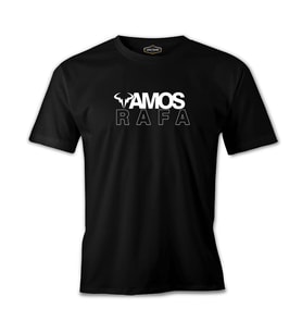 Tenis - Vamos Rafa Siyah Erkek Tshirt