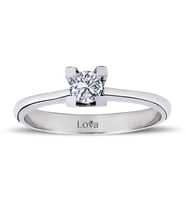 Lova H-VS 0,26 Karat Pırlanta Tektaş Yüzük - 1040008