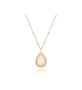 Diamond Line-Gülaylar Altın 14 Ayar Toplu Kolye