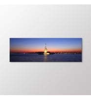 Arty Tablo Kız Kulesi Panorama Tablo (Karışık)
